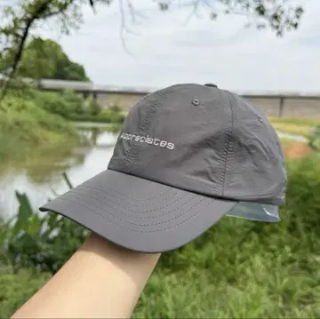 그레이 자수 야구 모자