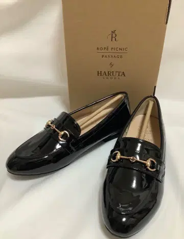 새상품 ROPE' PICNIC HARUTA 로퍼 블랙 23.5