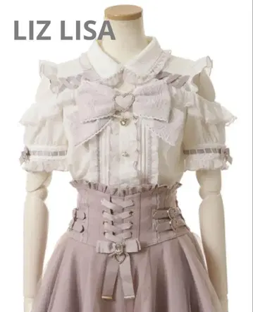 LIZ LISA 빅 리본 오픈 숄더 블라우스