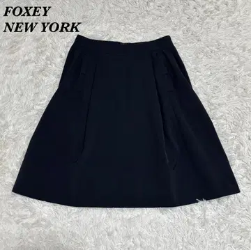 [새상품급] FOXEY NEW YORK 스커트 40 L 다크 네이비
