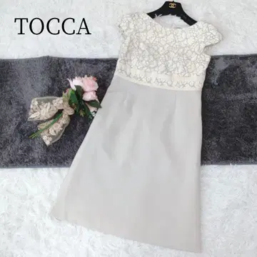 [ 토카/TOCCA ] 롱 원피스 레이스 도킹 이소재 파티