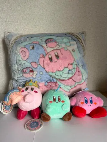 [ 가격 인하 ] 커비 쿠션 & 봉제 인형 세트