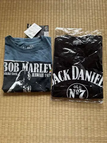 밥 말리(Bob Marley)와 잭 다니엘(Jack Daniel) 티셔츠