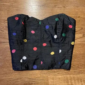 뷔스티에 vintage 도트
