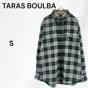 타라스불바 남성용 넬 셔츠 울 일본제 체크 S 아식스