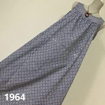 유카타 리메이크 원피스 1964 유카타 옷감 넉넉한 원피스 롱 기장