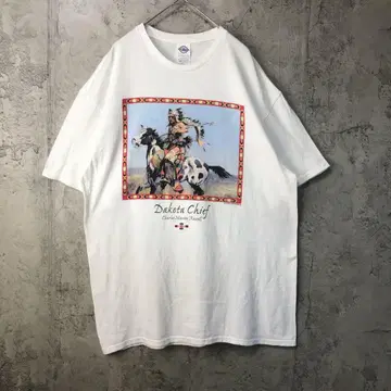 YY29 구제 티셔츠 화이트 90년대 Y2K