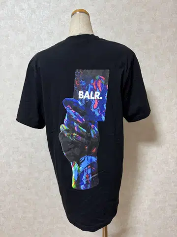 BALR. 그래픽 프린트 티셔츠 블랙
