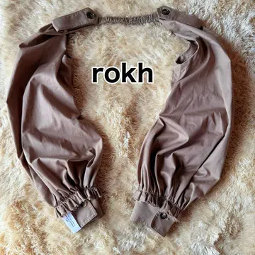 rokh 로크 볼륨 슬리브 덧소매 퍼프 슬리브 트렌치코트 긴팔