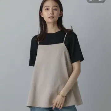GLOBAL WORK 글로벌 워크/린넨 느낌의 비스체 베이지
