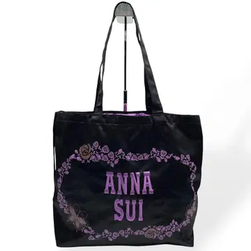 새상품급 ANNA SUI 안나수이 토트백 복조리 숄더 나일론 블랙