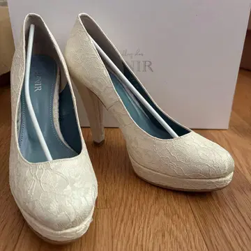 BENIR 브라이덜 슈즈 36 힐 12cm 결혼식 레이스