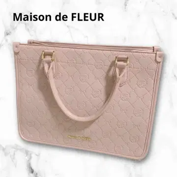 메종 드 플뢰르 Maison de FLEUR 가방 퀼팅 핑크