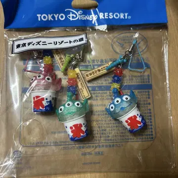 도쿄 디즈니 리조트 리틀 그린 맨 스트랩 세트