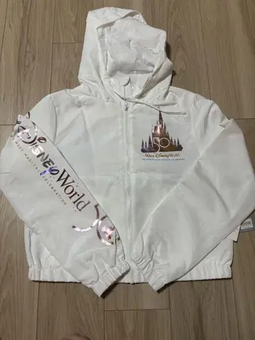 [새상품] 월트디즈니월드 지퍼 후드티 화이트 M