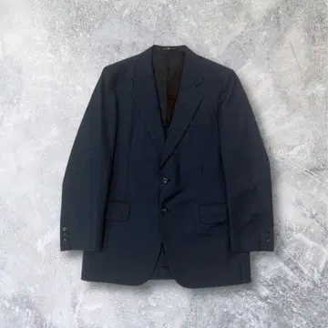 테일러드 재킷 재킷 수트 다크 네이비 더블 버튼