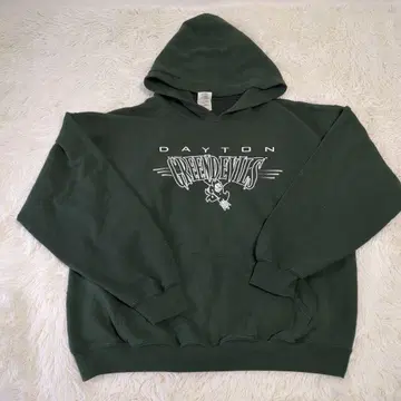GILDAN Dayton Greendevils 후드티 로고 L