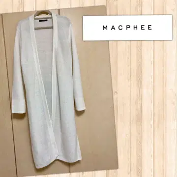 MACPHEE 화이트 니트 가디건
