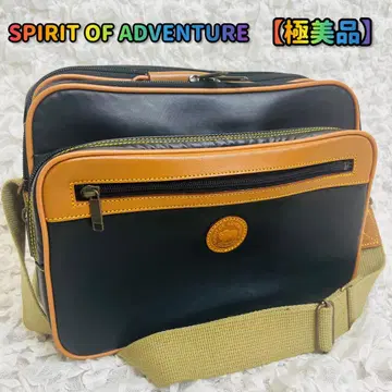 SPIRIT OF ADVENTURE 가죽 나일론 숄더백 클러치