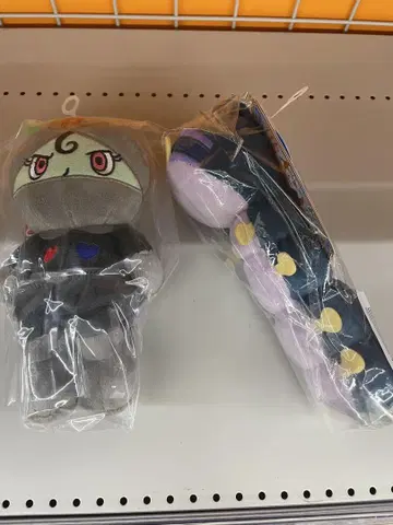 블랙 롤빵 고롱고롱 인형 2점 세트