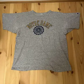 Champion NOTRE DAME 티셔츠 X-LARGE 그레이