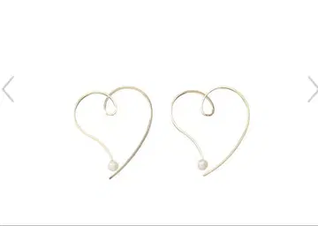 NATURALI JEWELRY 라리 주얼리 스케치 하트 후프 귀걸이