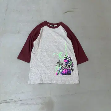 00s Balanceweardesign 그래픽 7부 소매 t셔츠 우라하라
