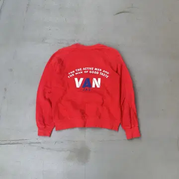 90년대 VAN j.a.c 밴잭 로고 라 스웨트 트레이너