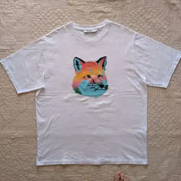 메종 키츠네 컬러풀 여우 티셔츠