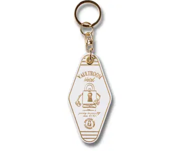 VAULTROOM LEATHER HOTEL KEYCHAIN / WHITE
