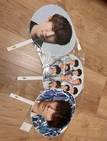 스노우맨 부채 세트