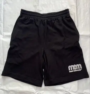 M&M 블랙 쇼트 팬츠 M