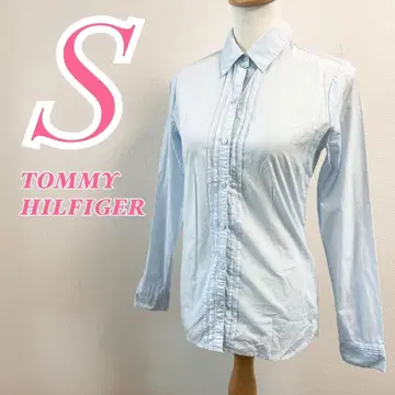 TOMMY HILFIGER 장소팔 셔츠 6 라이트 블루 깔끔한 코디
