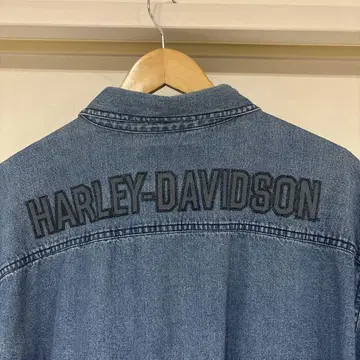 HARLEY-DAVIDSON 데님 셔츠 긴팔 XL 빈티지 구제 의류