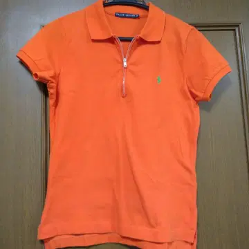폴로 랄프 로렌 오렌지 폴로 셔츠 M