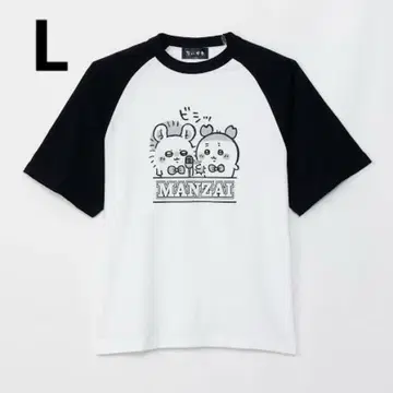 새 제품 미사용 치카와 라그란 티셔츠 L