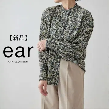 새상품 택 포함 ear 이아파피요네 개더 블라우스 스미스타일 상의