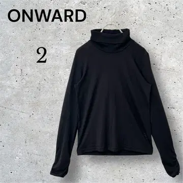 온워드 소매 개더 터틀넥 상의 오피스 심플 무지 일본제