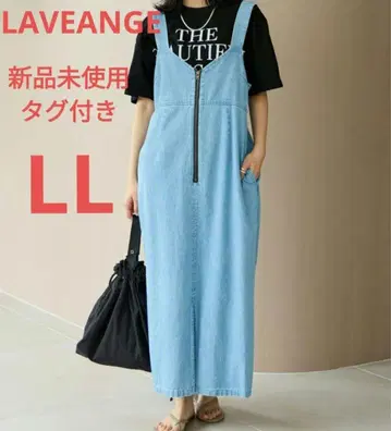LAVEANGE 라비앙제 미사용 새상품 슬릿 지퍼 데님 원피스