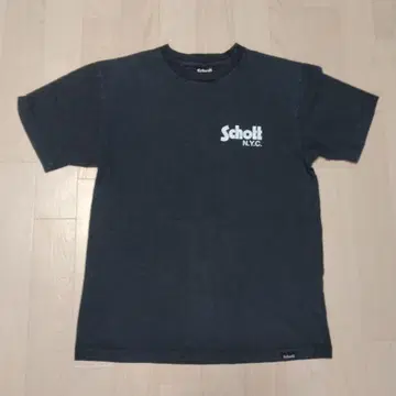 Schott 샷 양면 프린트 T셔츠 Black