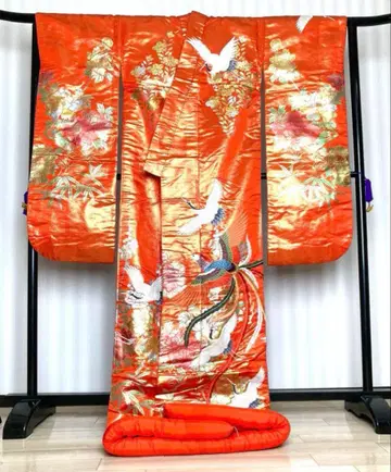 색상 장식 한복 (색상 장식 한복) 학 자수 주홍색 58
