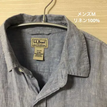 L.L.Bean 100% 리 반팔 셔츠 남성용 M 사이즈