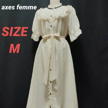 axes femme 엑시즈팜 롱 원피스 A라인 프릴 M