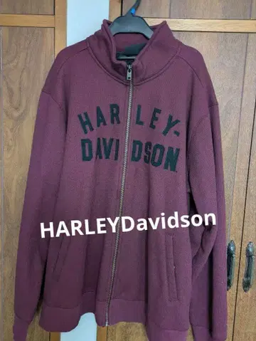HARLEYDavidson 풀오버 니트 와인 레드