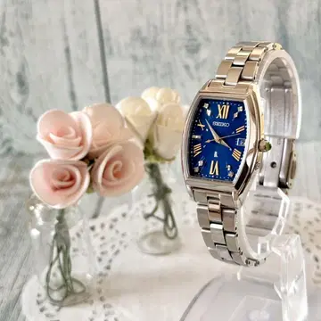 [한정] SEIKO 루키아 손목시계 1B32-0AA0 전파 솔라 네이비