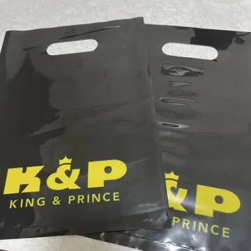 King&Prince 킹프리 블랙 쇼핑백 2매 세트