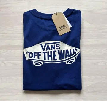 미사용 새상품 VANS 네이비 티셔츠 Off The Wall 택 포함