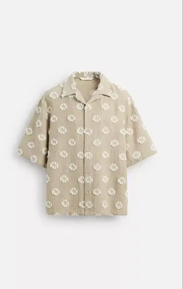 ZARA 텍스처드 자카드 셔츠