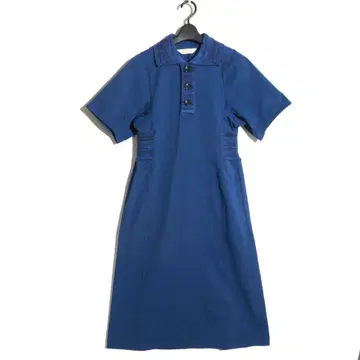 아름다운 사람들 스트레치 허리 리브 폴로 원피스