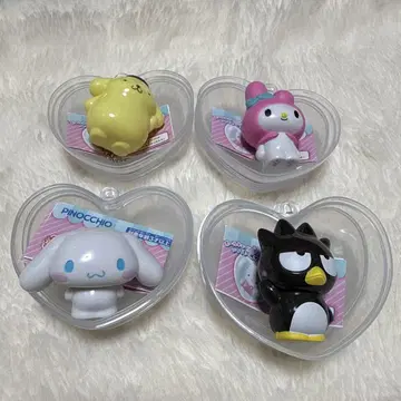 산리오 캐릭터즈 하트 캡슐 컬렉션 폼폼프린 마이멜로 4점